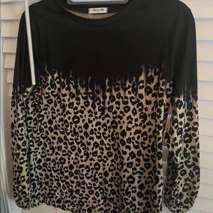 Leopard print top